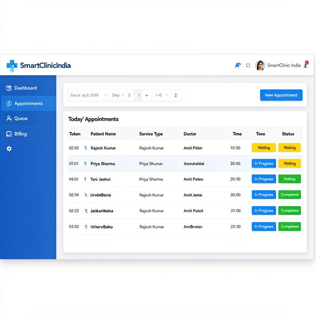 Appointment Booking Dashboard