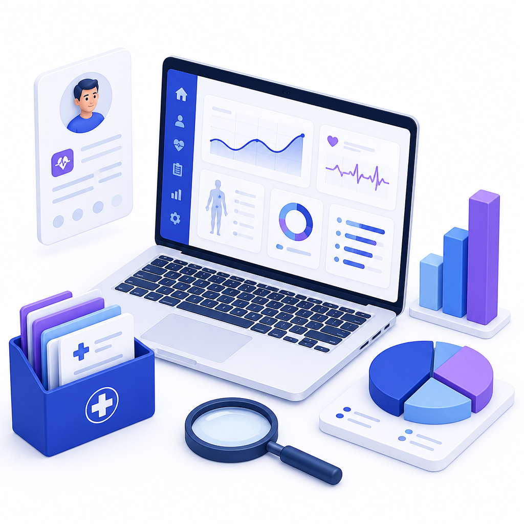 SmartClinic India clinic management illustration