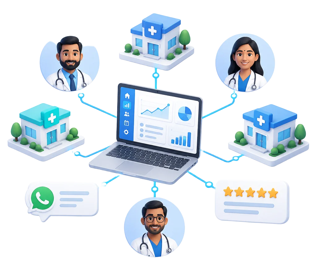 Doctors and clinics across India connected through SmartClinic India software