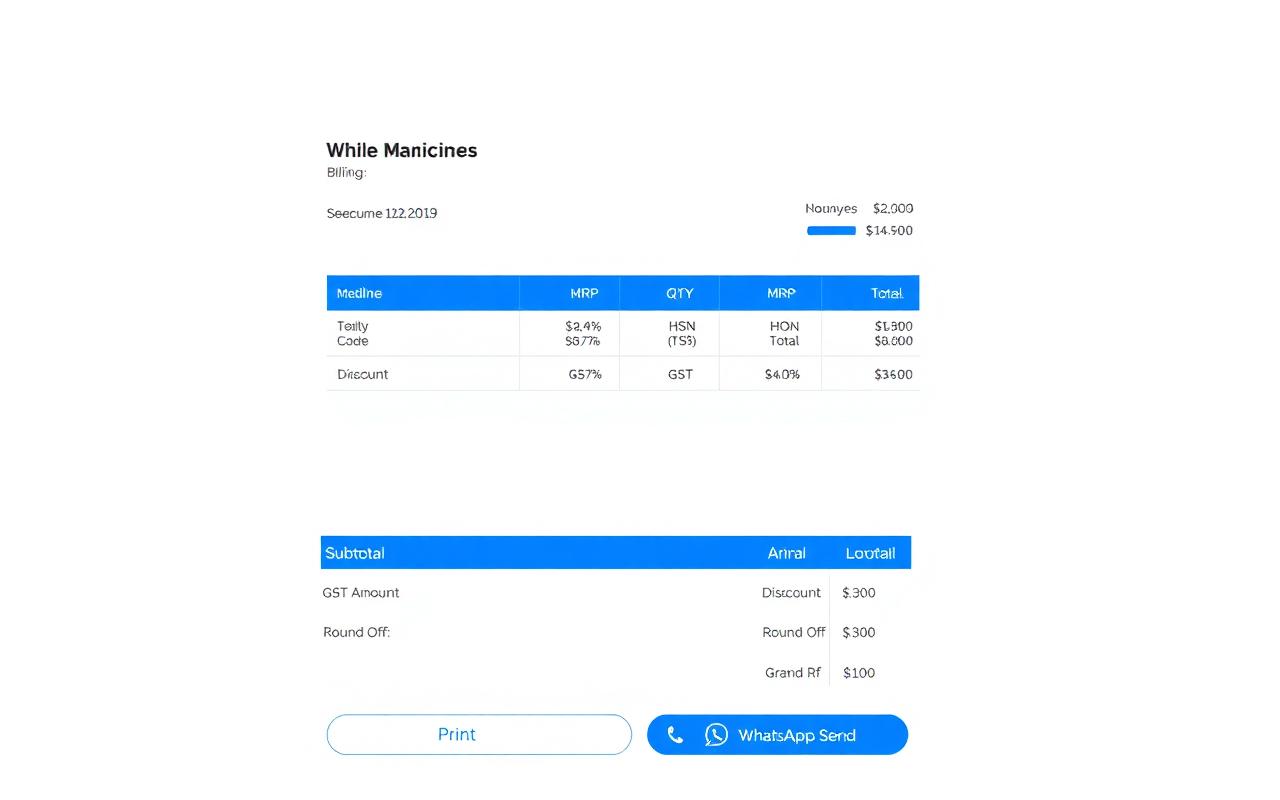 Pharmacy Sales Invoice