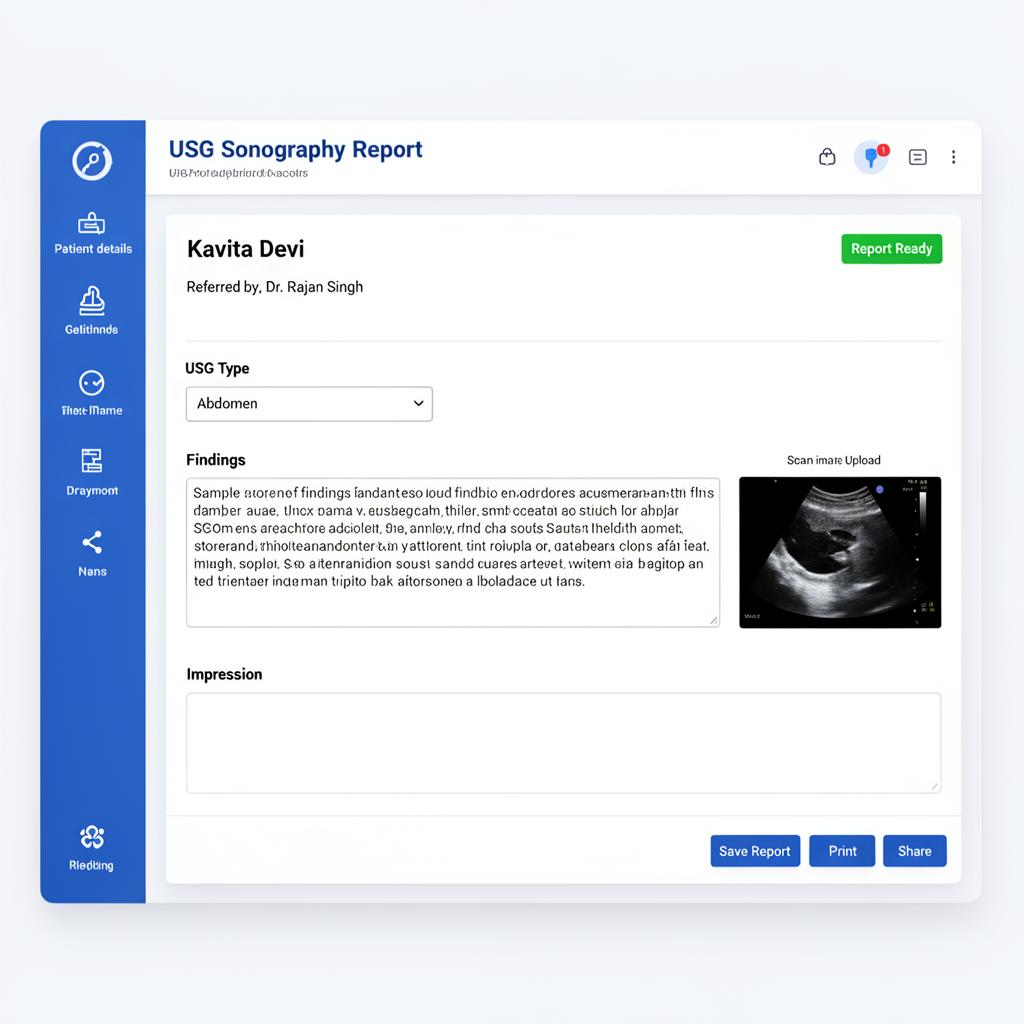 USG Sonography Report