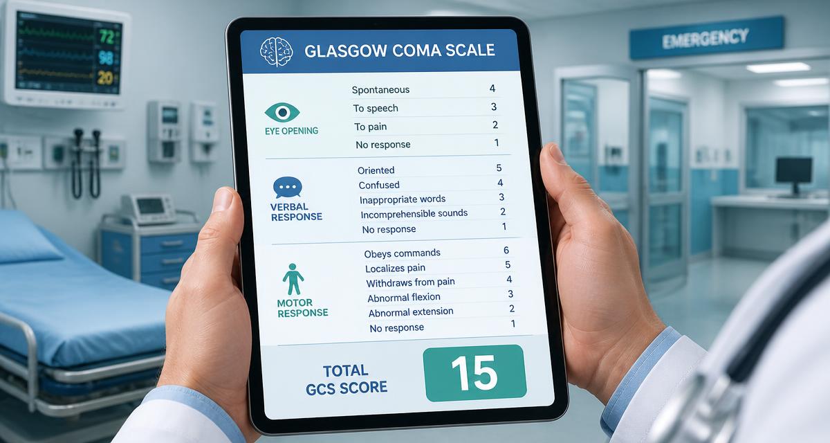 Free Glasgow Coma Scale (GCS) Calculator showing eye, verbal and motor scoring — SmartClinic India
